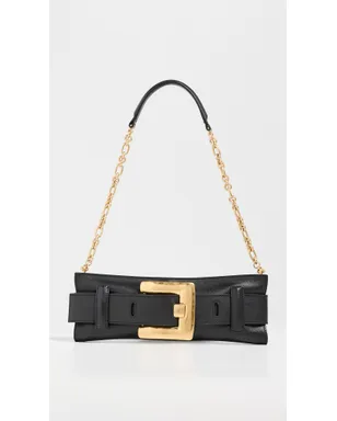 Balmain Anthem カーフスキン クラッチ 0PA ノワール 1サイズ - サムネイル5