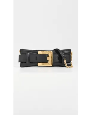 Balmain Anthem カーフスキン クラッチ 0PA ノワール 1サイズ - サムネイル2