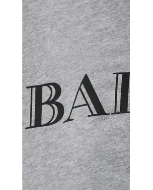 Balmain ビンテージ プリント フーディ グレー/ブラック - サムネイル6