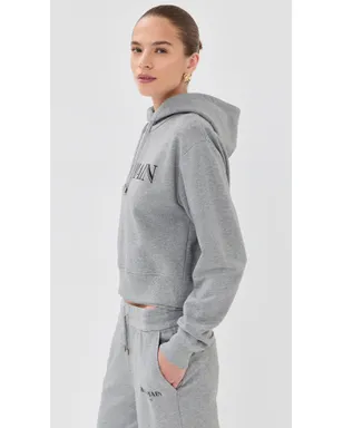 Balmain ビンテージ プリント フーディ グレー/ブラック - サムネイル4