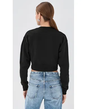 Balmain ヴィンテージ プリント クルーネック スウェットシャツ 黒/白 M - サムネイル3