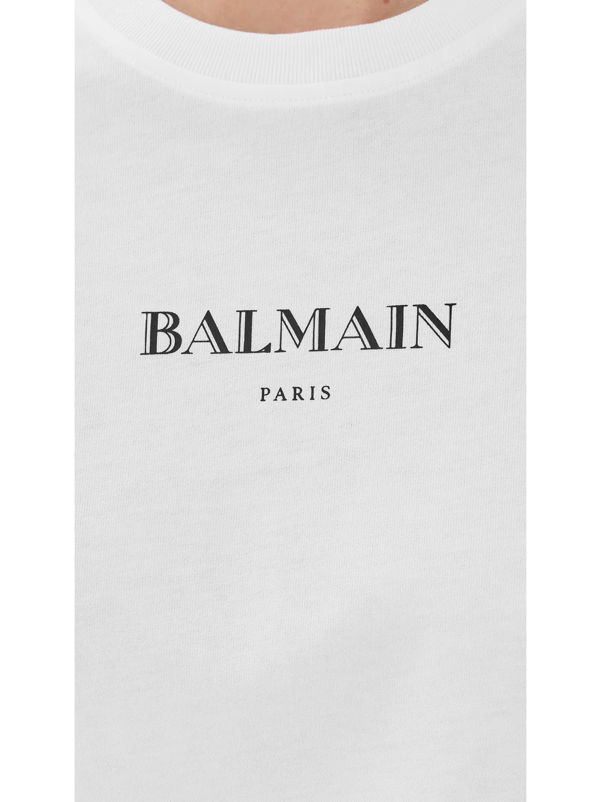 Balmain ヴィンテージプリント レギュラーTシャツ 白/黒 - 画像6