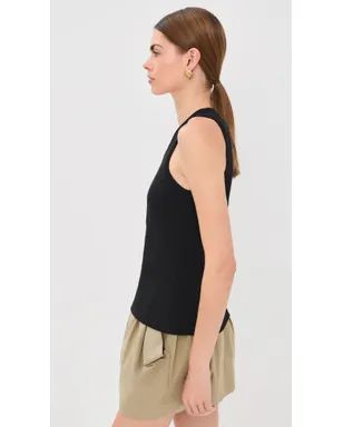 Balmain パリ エンブロイダード ジャージー タンクトップ ブラック M - サムネイル4