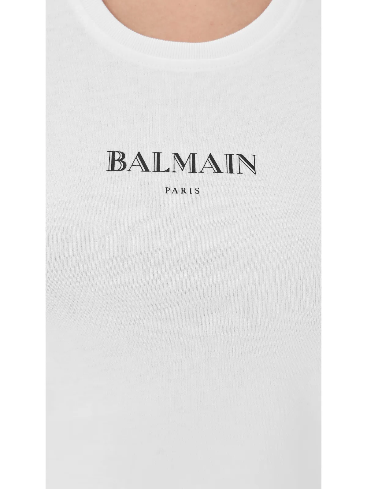 Balmain ビンテージプリント タンクトップ ホワイト/ブラック M - 画像6