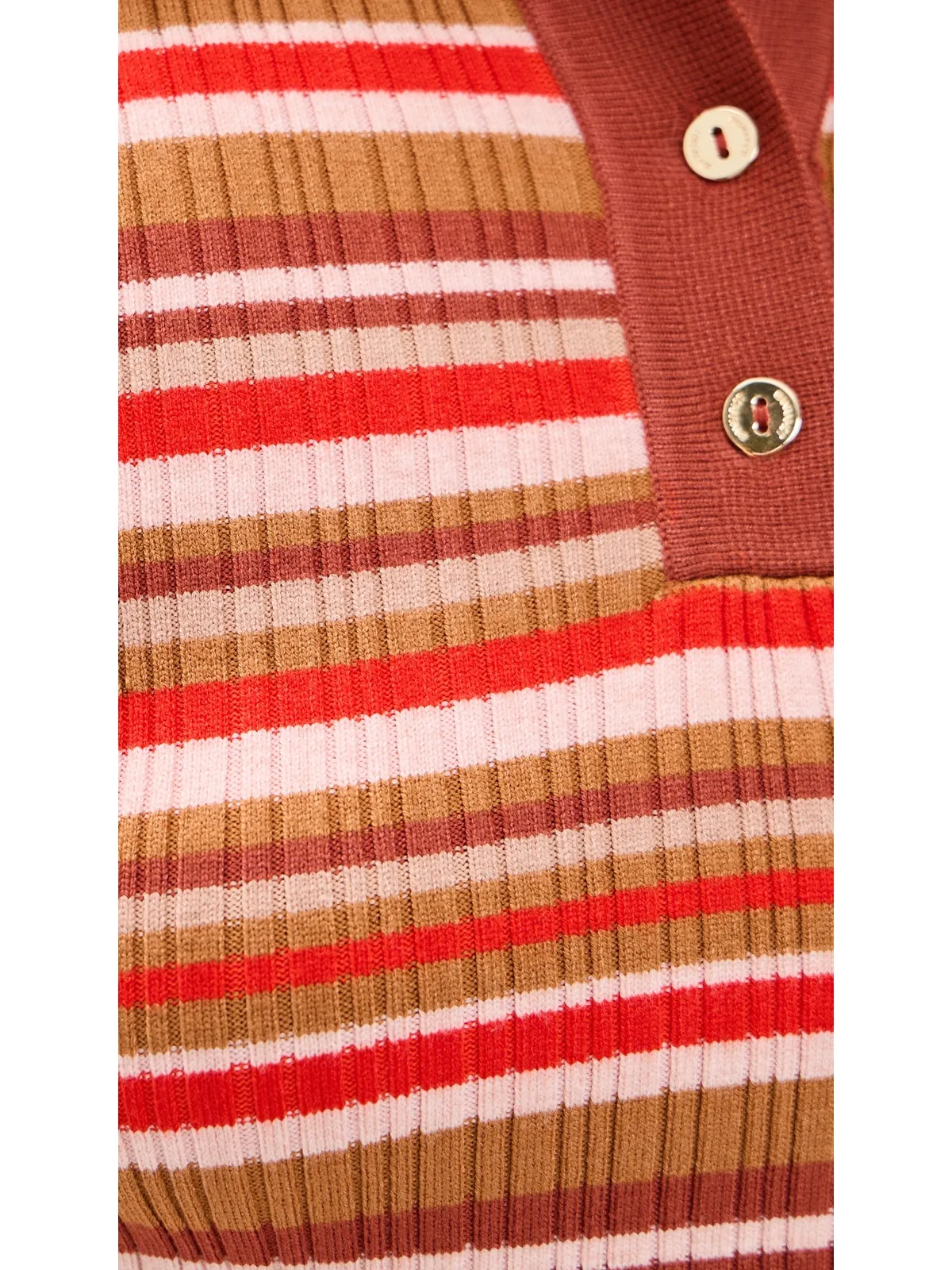Bananhot ポロシャツ バヤデールリブストライプ - 画像6