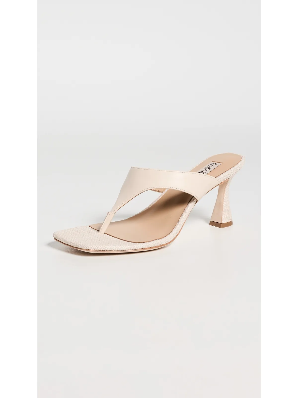 Badgley Mischka Whitley トングキトンヒール サンダル アイボリー - 画像2