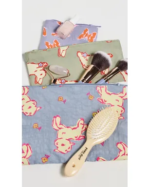 BAGGU フラットポーチセット 春の動物プリント - サムネイル4