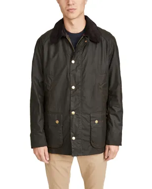 Barbour アッシュビー ワックスジャケット オリーブ - サムネイル1