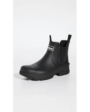 Barbour ニンバス ウェリントン レインブーツ ブラック - サムネイル2