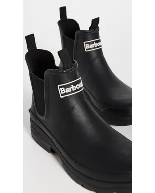 Barbour ニンバス ウェリントン レインブーツ ブラック - サムネイル4