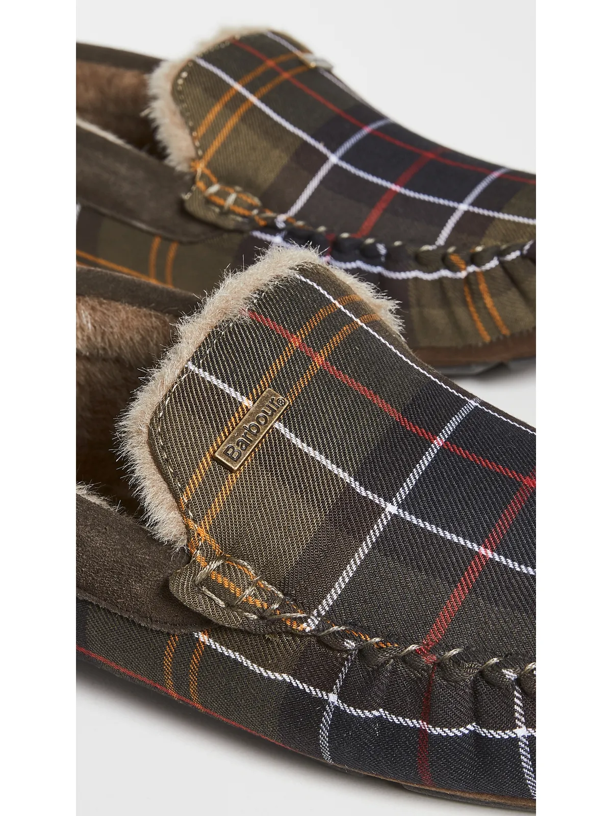 Barbour Monty Slippers クラシックタータン - 画像4