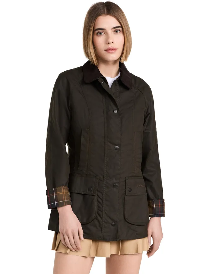 Barbour Barbour Beadnell Wax Jacket Oliveの商品画像