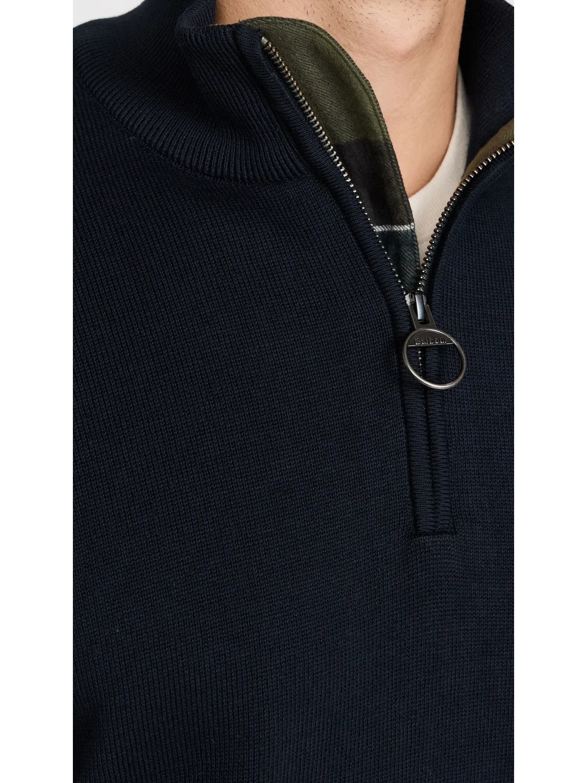 Barbour コットン ハーフジップセーター - 画像6