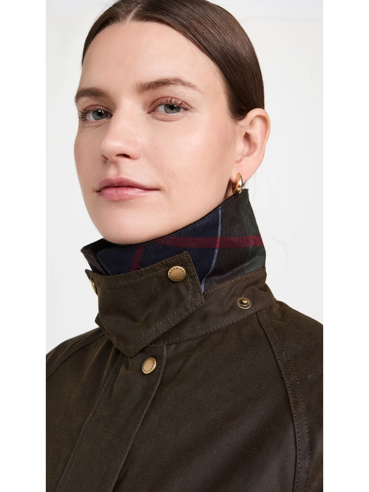 Barbour アコーンワックス バーンジャケット オリーブ - 画像6