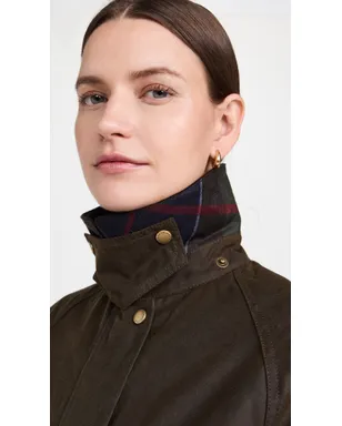 Barbour アコーンワックス バーンジャケット オリーブ - サムネイル6