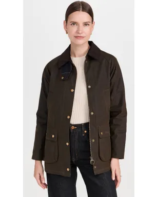 Barbour アコーンワックス バーンジャケット オリーブ - サムネイル2