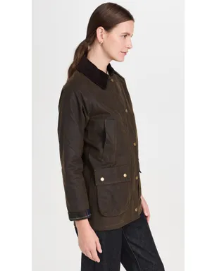 Barbour アコーンワックス バーンジャケット オリーブ - サムネイル4