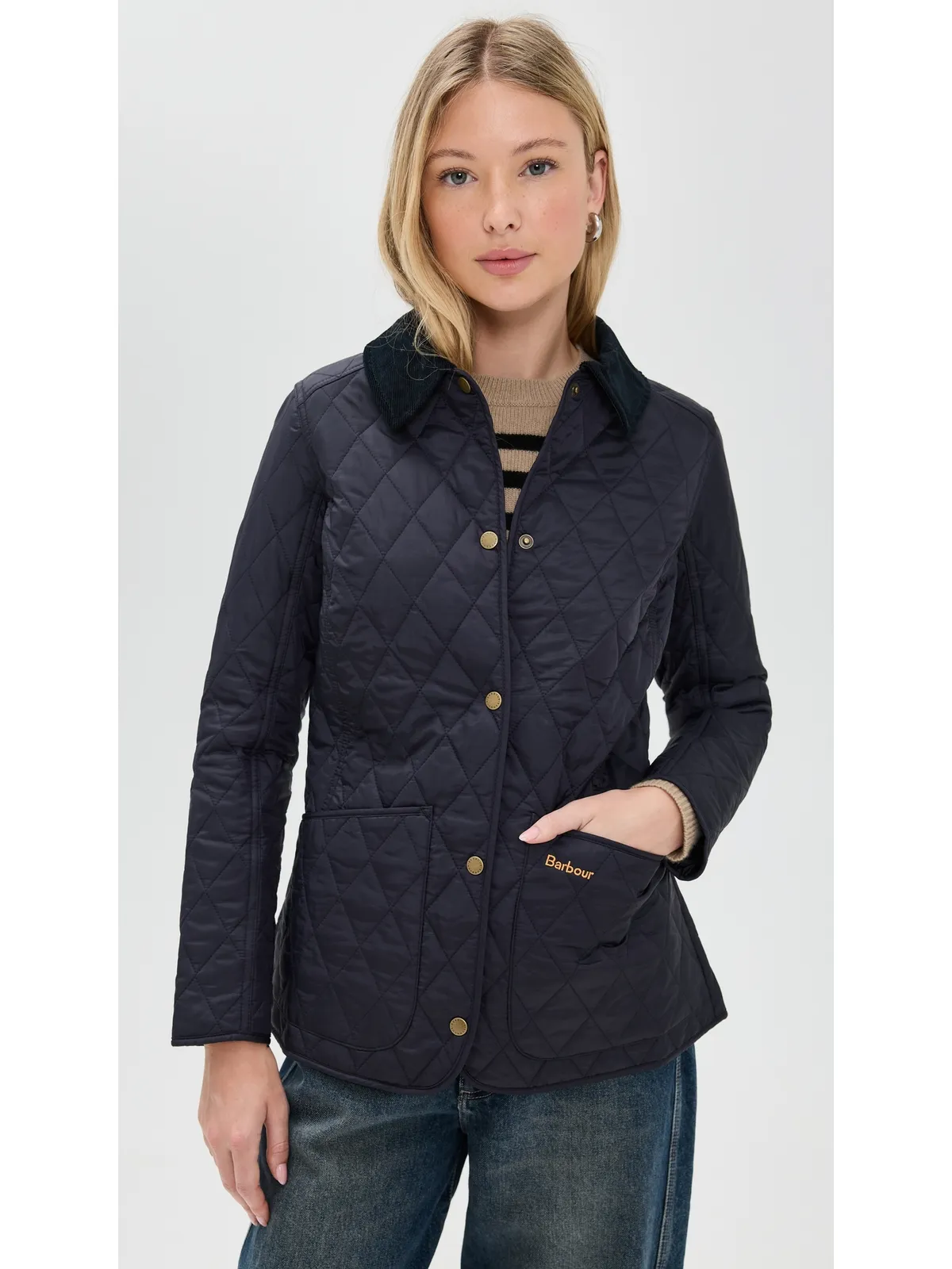 Barbour アナンダル キルト バーン ジャケット - 画像2