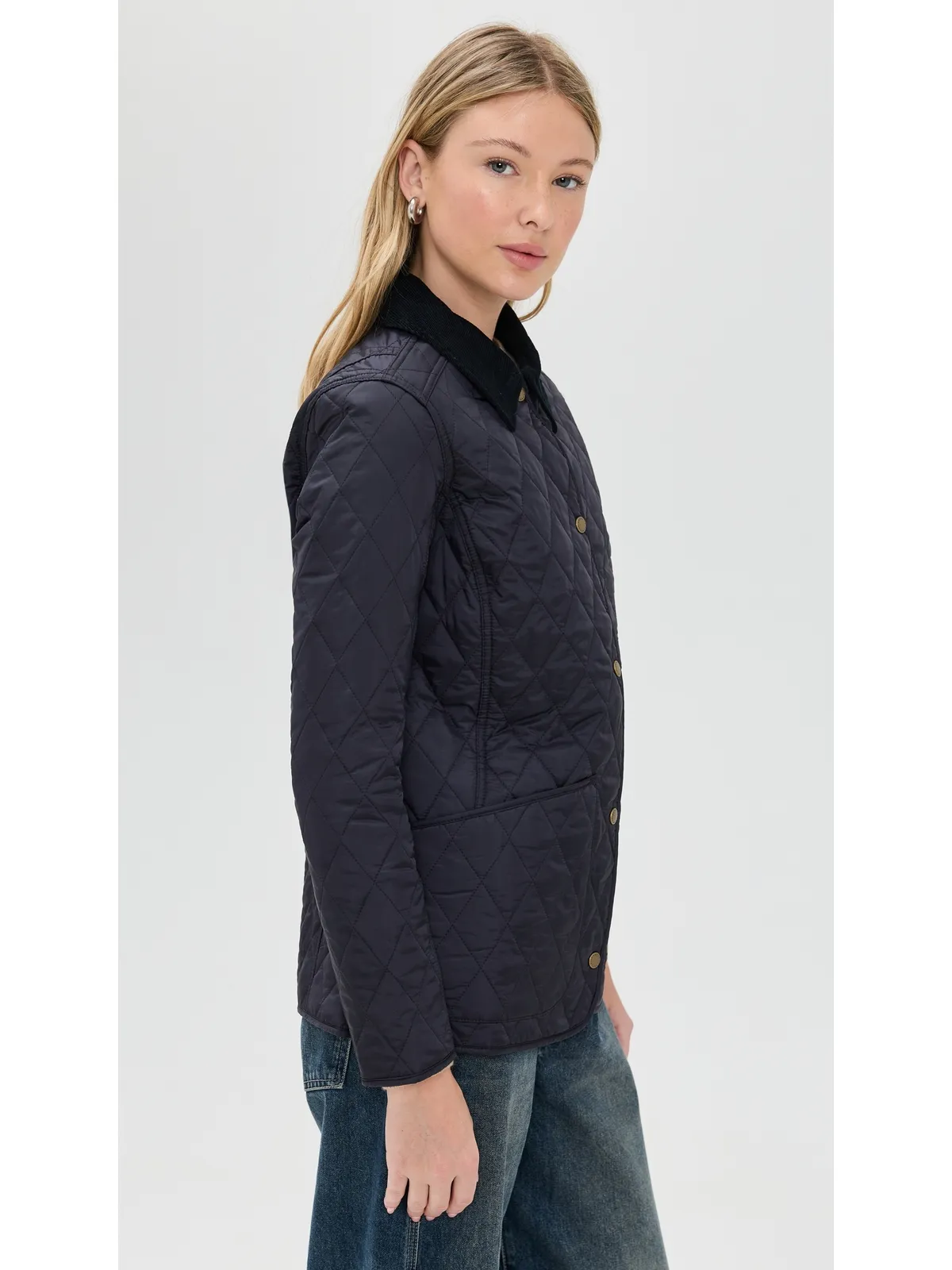 Barbour アナンダル キルト バーン ジャケット - 画像4