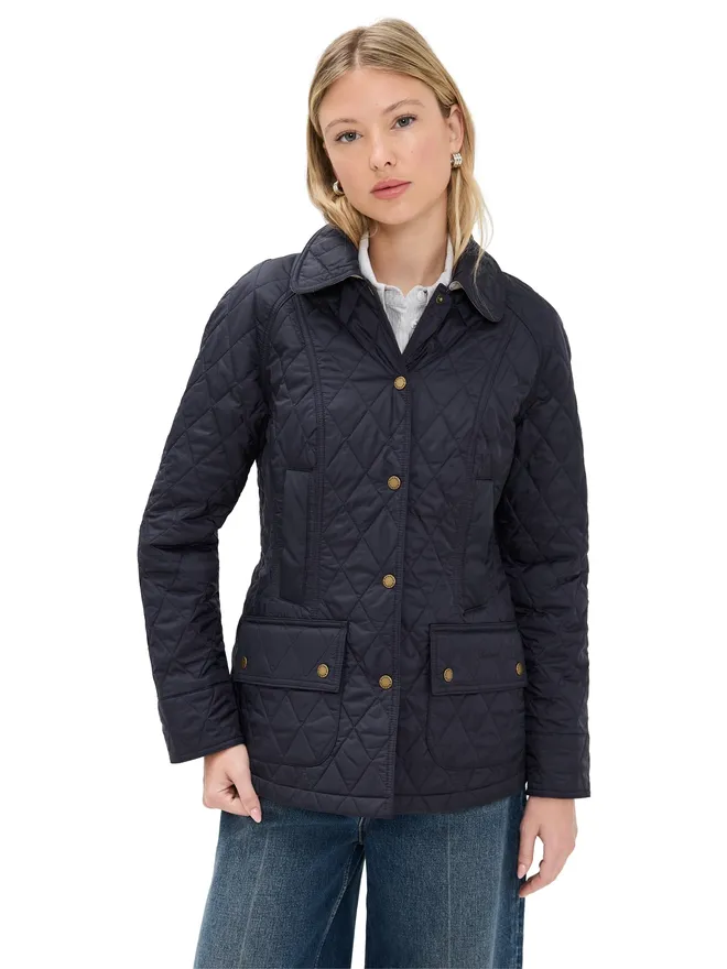 Barbour Barbour Beadnell キルト バーン ジャケット ネイビーの商品画像