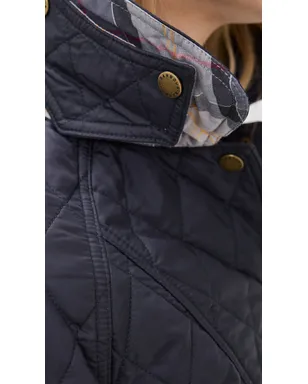 Barbour Beadnell キルト バーン ジャケット ネイビー - サムネイル6