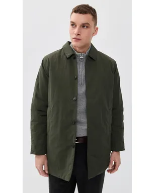 Barbour ローデン 中綿入り 撥水マックコート オリーブ - サムネイル2