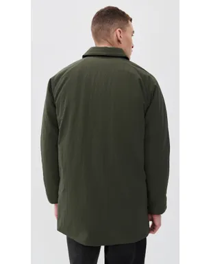 Barbour ローデン 中綿入り 撥水マックコート オリーブ - サムネイル3