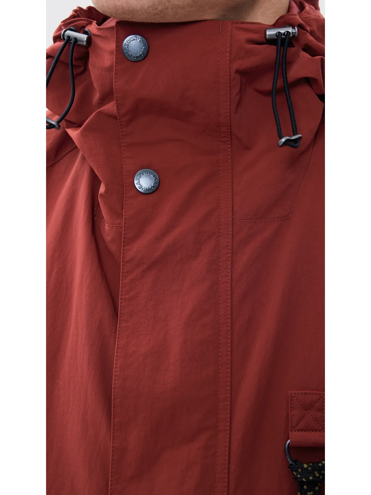 Barbour リエンジニアード シャワープルーフ ジャケット ファイアードブリック - 画像6