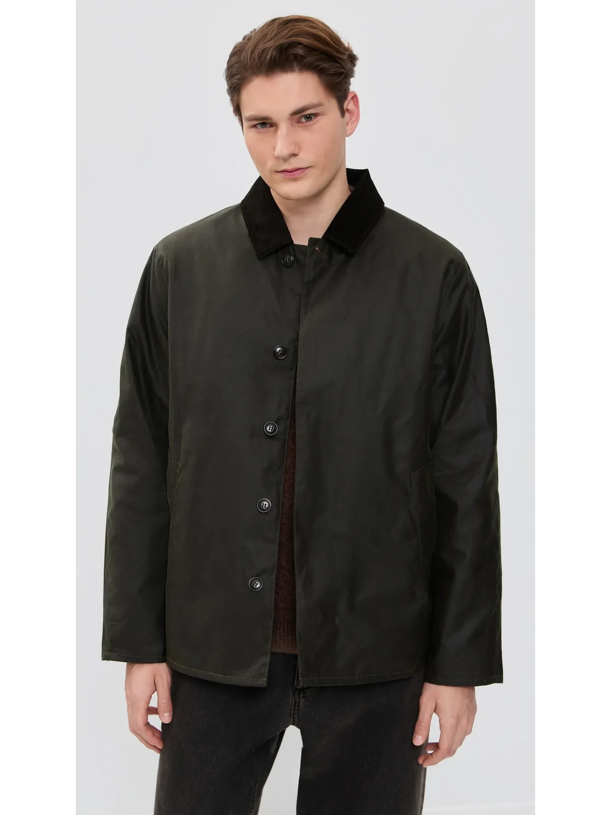 Barbour ショート ローデン ワックス MAC ジャケット - 画像2