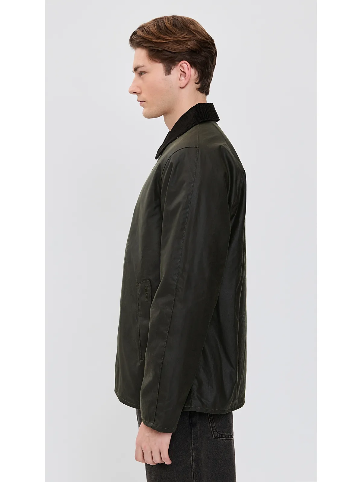 Barbour ショート ローデン ワックス MAC ジャケット - 画像4
