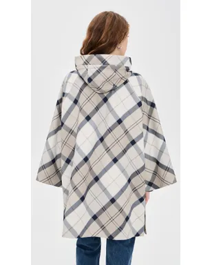 Barbour Kinsale タータン ケープコート - サムネイル3