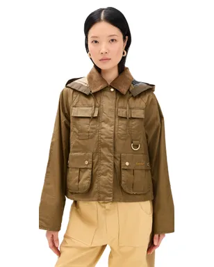 Barbour Liza ワックスジャケット サンド/ドレス - サムネイル1
