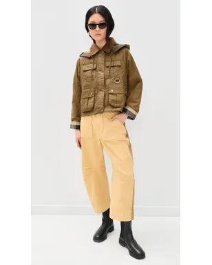 Barbour Liza ワックスジャケット サンド/ドレス - サムネイル5