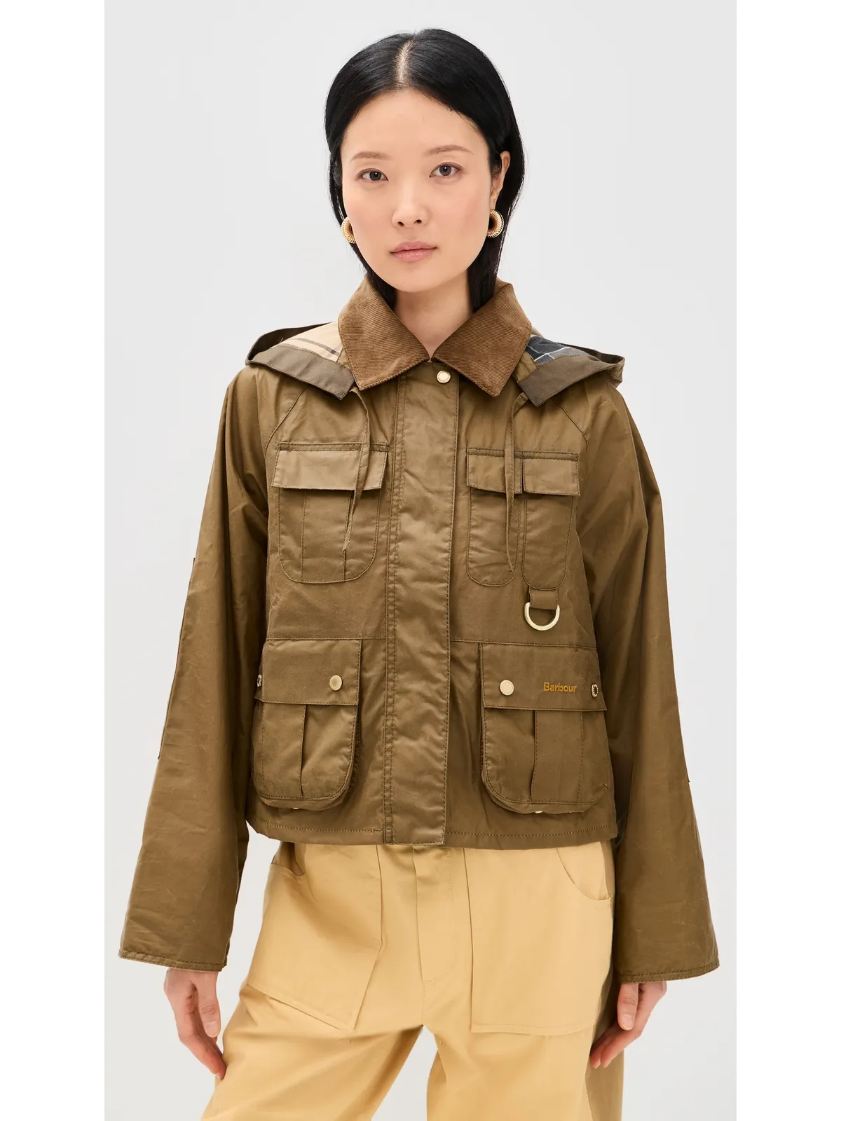Barbour Liza ワックスジャケット サンド/ドレス - 画像2