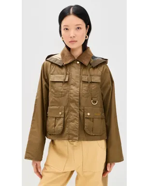 Barbour Liza ワックスジャケット サンド/ドレス - サムネイル2