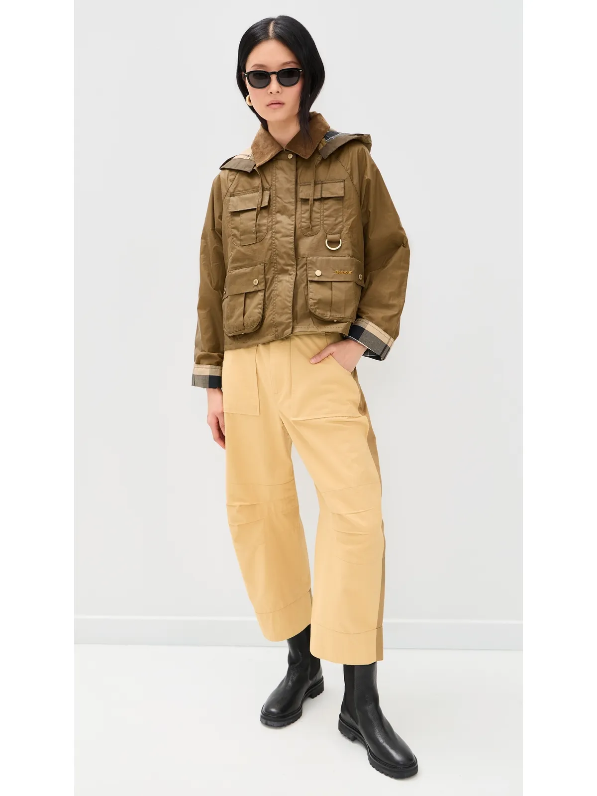 Barbour ライザ ワックス ジャケット - 画像5