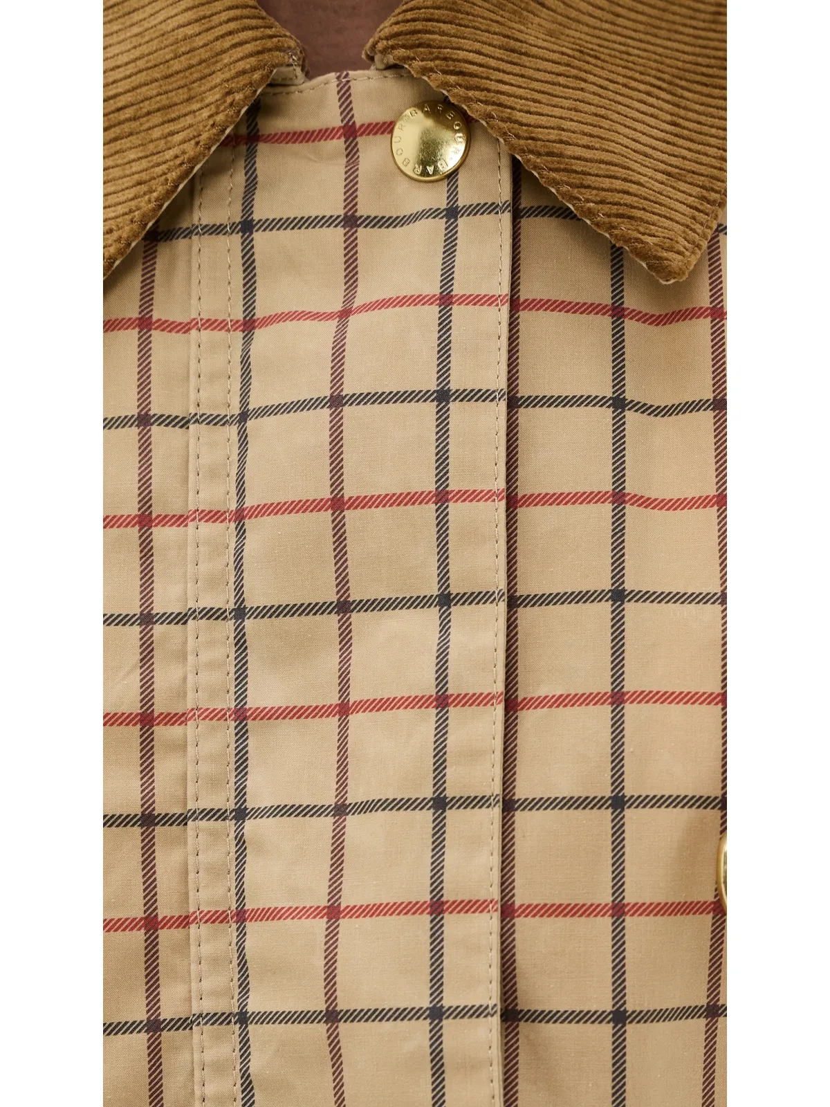 Barbour Mackworth チェック柄 カジュアルジャケット ベージュ タターサル - 画像6