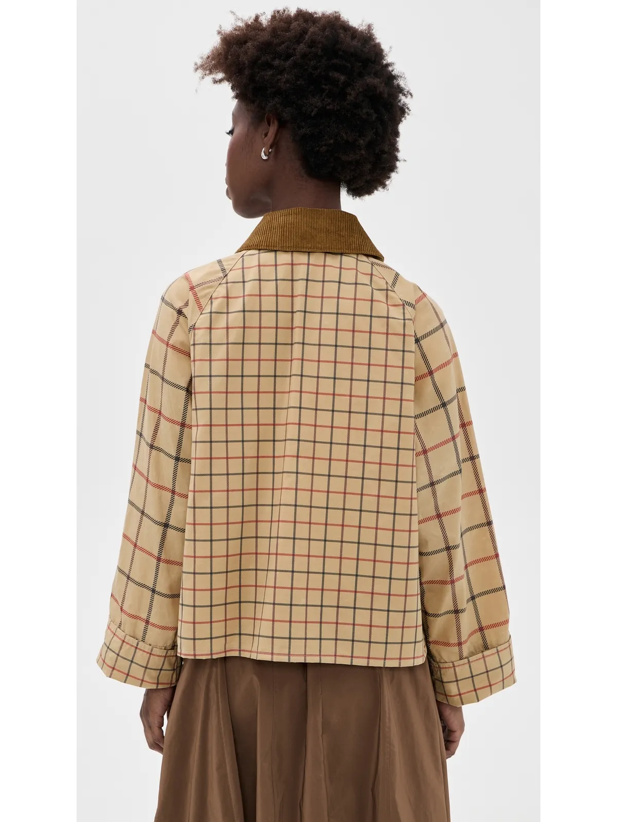 Barbour Mackworth チェック柄 カジュアルジャケット ベージュ タターサル - 画像3