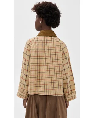 Barbour Mackworth チェック柄 カジュアルジャケット ベージュ タターサル - サムネイル3