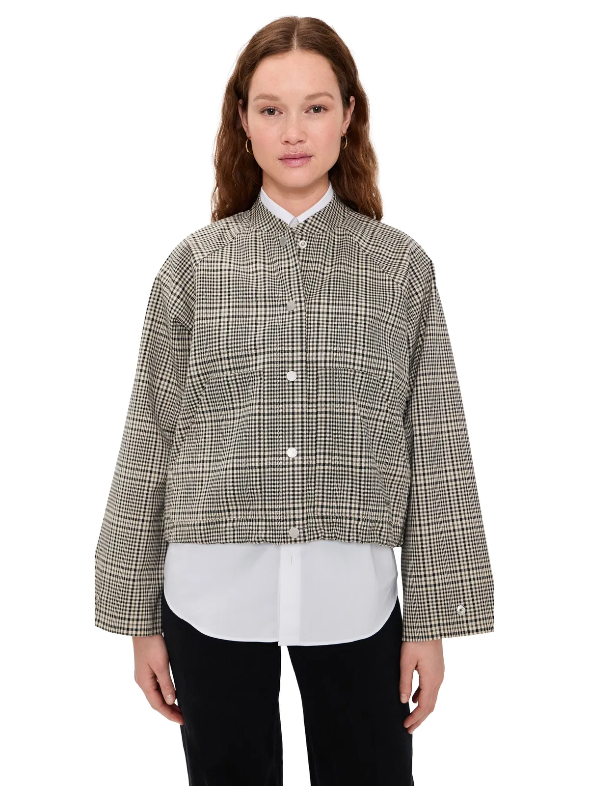 Barbour Leyburn チェック柄ボンバージャケット - 画像1