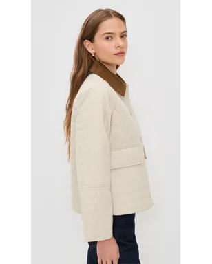 Barbour カービー キルテッドジャケット ジャスミン/ドレス - サムネイル4
