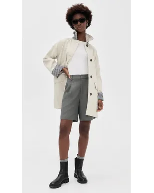 Barbour Gabby Car Casual Coat Mist - サムネイル5