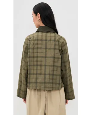 Barbour タータン柄 クロップド Beadnell カジュアルジャケット - サムネイル3