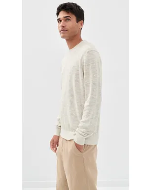 Barbour Flaxby リネン混紡 クルーネックTシャツ - サムネイル4