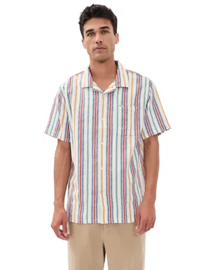 Barbour Waterbay Stripe Summerfit Shirt ホワイト - サムネイル1