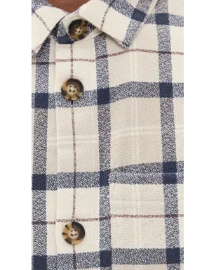 Barbour ベネル テクスチャード タータン オーバーシャツ Oban Mist タータン - サムネイル6