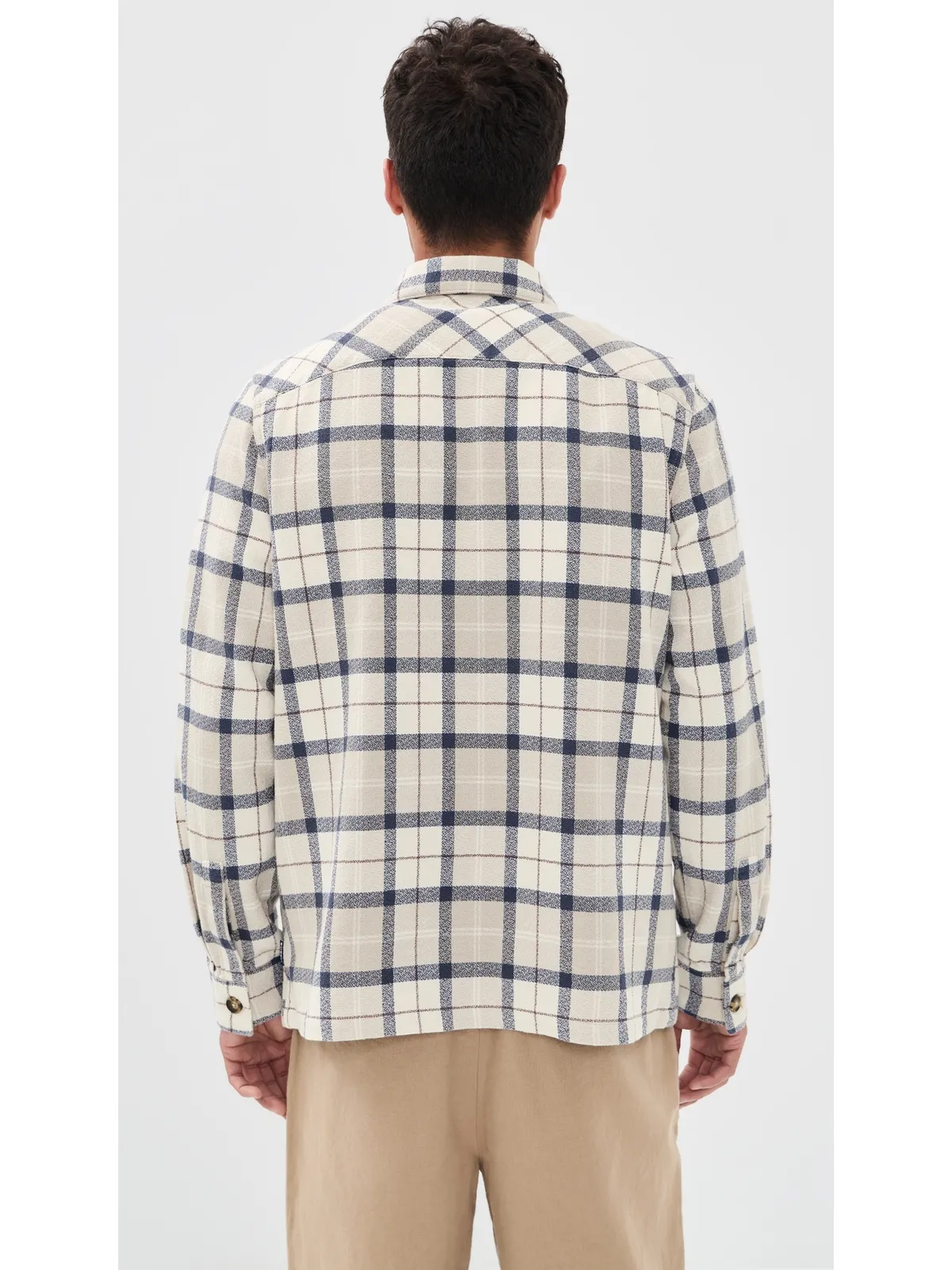 Barbour ベネル テクスチャード タータン オーバーシャツ Oban Mist タータン - 画像3