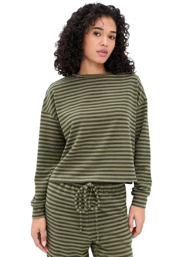 Bailey Rose Bailey Rose ストライプ長袖Tシャツの商品画像
