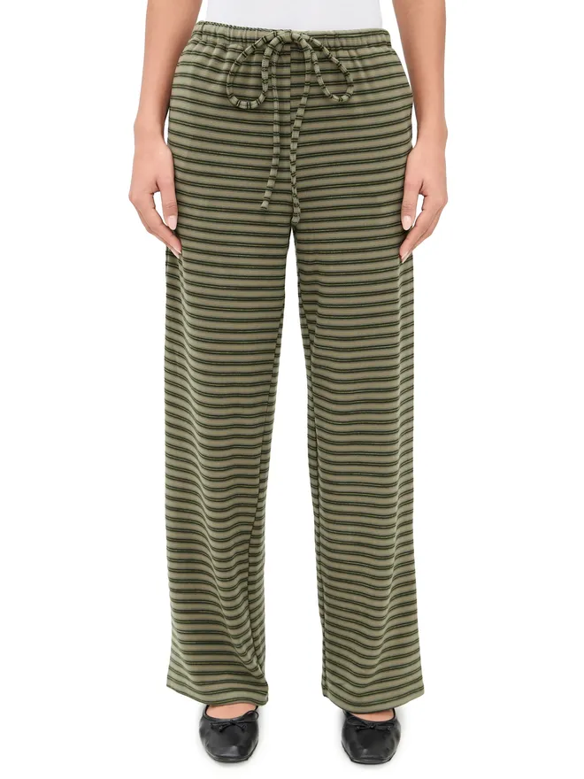 Bailey Rose Bailey Rose ストライプパンツ オリーブの商品画像