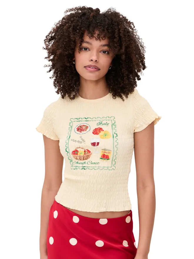 Bailey Rose Bailey Rose プリントTシャツ カスタードの商品画像